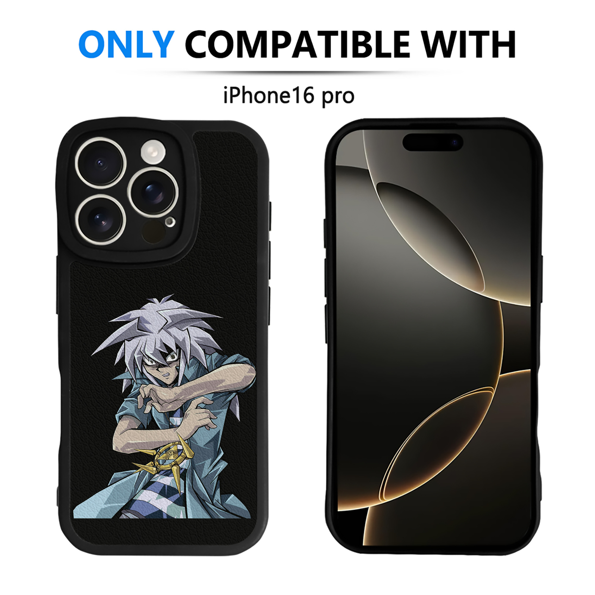 （画像用） 遊☆戯☆王 Yu-Gi-Oh! 【iPhone 16シリーズ対応】シリコンスマホケース（レザー調） 材質：シリコン